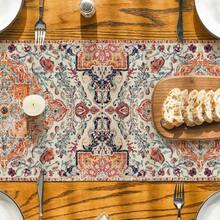 1pc Bohemian Style Orange Table Runner, Seasonal Spring Country Farmhouse Magical Autumn Kitchen Dining Table Decor, Home Party Decoration - Orange - View 6