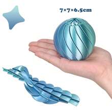 3D打印扭扭球减压玩具，齿轮液体流动球，旋转设计，缓解焦虑玩具 - Slime Ball - 查看 15