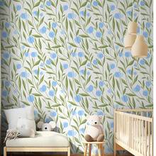 1 Cuộn Giấy Dán Tường Tự Dính Không Mùi Hình Hoa Tulip, Họa Tiết Cây Xanh Tươi Mát, Giấy Dán Tường Vinyl, Dày, Bền, Chống ẩm, Chống thấm nước, Có thể bóc ra, Dễ Lắp Đặt, Giấy Dán Tường Tự Làm cho Phòng Ngủ, Phòng Khách, Giấy Dán Tường Nhà Bếp, Giấy Dán Trang Trí Nội Thất - màu xanh lá - Xem 8