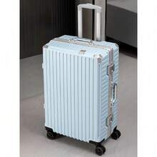 20-26 Inch Aluminum Frame Hard Shell Luggage With Silent Spinner Wheels & TSA Lock For Business Travel - Silver - View 8