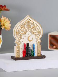 1pc Simple Resin Arabic Style Decor Ornament. Can Be Used For Home Decor, Indoor Decor, Tea Room Decor, Office Decor, And Wedding Decor. Also Suitable As A Graduation Gift, Back-To-School Gift, Or Gift For Women. Applicable Scenarios Include Room Decor, Home Decor, Birthday Decor, Wedding Decor, Birthday Room Decor, Bedroom Decor, Party Decor, And More. - Multicolor - View 2