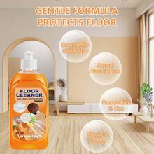Momeng Floor Cleaner Orange Floor Cleaner Liquid Momeng Powerful Decontamination Floor Cleaner Natural Hardwood Floor Stain Cleaner 2pcs - 如圖 - 查看 3