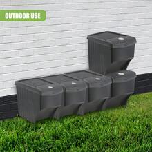 Set Of 3 Large Stackable Waste Recycling Bin Garden Kitchen Dustbin With Lid - Y89200800 - View 5