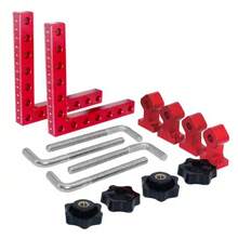 3 件套木工直角夹具，铝合金直角定位尺，直角夹钳组合工具，140mm 90°定位块，高度尺木工工具，精密角度固定工具，用于橱柜制作、家具组装和 DIY 木工项目 - 彩色 - 查看 11