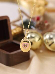 1pc Stylish And Simple Women's Necklace With 26 Letter Pendant (A-Z Capital Letters). Suitable For Everyday Wear, Unisex, And As A Gift For Friends. - Multicolor - View 8