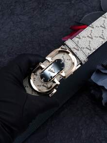 beaytar 1条极简字母元素男士腰带，轻便商务休闲裤牛仔裤腰带，配优质合金自动扣 - 多色 - 查看 7