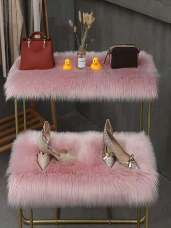 1 pieza Alfombra de imitación de cachemira suave y gruesa como una nube, lavable para sala de estar/dormitorio/tatami, de unicolor multicolor, con base antideslizante, plegable, adecuada para todas las estaciones, experiencia de curación al caminar descalzo