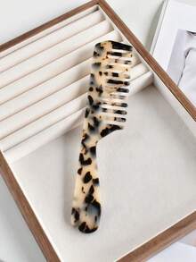 1 件装新款宽齿长柄醋酸纤维发梳，美发配件，美发造型套装，理发沙龙居家美容旅行必备美发工具套装，美发产品，护发，发刷配件 - 彩色 - 查看 6