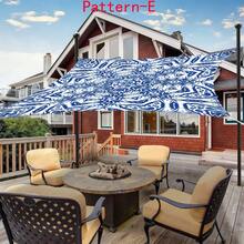 1pc 2D Digital Print Sun Shade Cloth, 5 Different Bohemian Pattern Styles, Features Include Printed Pattern, Windproof, Detachable, Lightweight, Semi-Shading, Dustproof, Durable