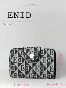 新款字母印花女士手提包，大容量休闲单肩包，多功能斜挎方包 - 藍色 - 查看 12