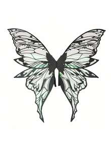 1pc Metallic Gold Butterfly Fairy Wings, Suitable For Various Festivals, Bars, Parties, Cosplay, Music Festivals - Multicolor - View 1