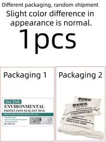 300克/10块装防水墙面修补腻子 - 塑料腻子，密封砂浆，墙孔、空调孔 - 石膏板修补粘土，适用于家庭DIY维修和翻新。无异味，防虫。适用于管道、淋浴和空调孔、卫生间密封腻子、家用浴室防水填料。 - 彩色 - 查看 10