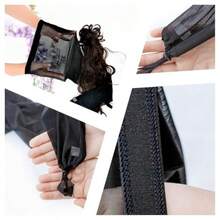 D28 Hair Weave Sleeve For Locs Extra Long Hairsleeve For Braids Dreadlocks And Twists Breathable Loc Sleeve For Women Stretchy Reusable Lightweight Hair And Wig Cap Black - Black - View 4