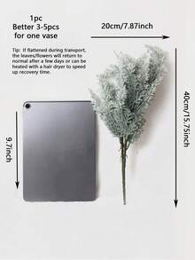 1pc 3pcs 40cm Plastic Artificial Fir Tree, Minimalist Artificial Flower, Home Decor, Wedding Ceremony, Holiday Party, Outdoor Event, Christmas Decoration - Gray-green - View 11
