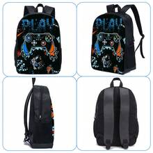 3PCS Boys Backpack Kid 16.5-Inch School Bookbag With Handbag And Pencil Case For Primary Elementary High School University