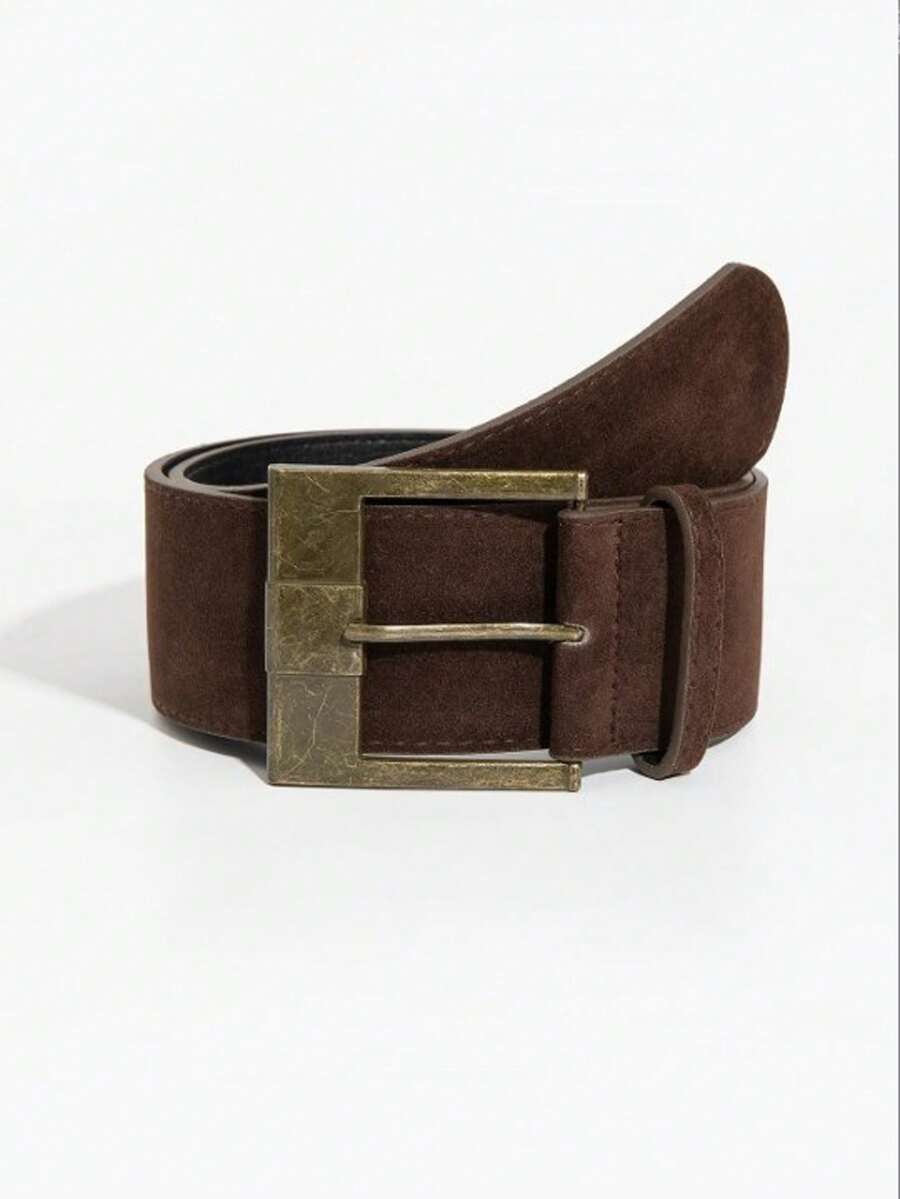 1件 Milleraed 宽版 Y2K 腰带，收腰设计，适合搭配连衣裙，尽显时尚美式美学 - 咖啡 - 查看 1