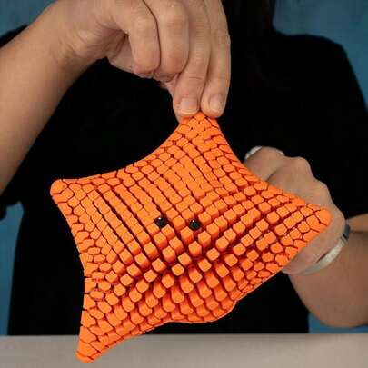 高品质软体海星，多关节可动，海星模型，柔软身体，3D立体工艺，蛇年礼物，复活节礼物，复活节彩蛋，手工装饰品，桌面摆件，随机彩虹糖果色，圣诞节礼物，生日礼物，万圣节礼物，恶作剧玩具，减压玩具