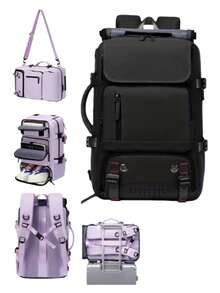 大容量多功能徒步背包，采用厚实面料，用途广泛，多个口袋方便收纳整理，配有可拆卸鞋仓和可调节肩带，可斜挎背负，适合徒步、旅行、通勤等户外活动。