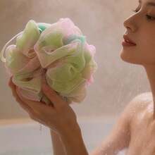 Koliful Bath Sponge, Unisex, 50g, Soft And Fluffy, Can Be Used For Body Scrubbing, Exfoliation, Cleansing And Soothing Skin. - Multicolor - View 3