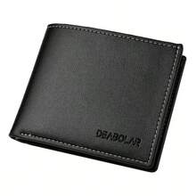 男士复古商务休闲真皮多卡钱包，便携式竖款卡包，带集成式钞票夹 - 彩色 - 查看 4