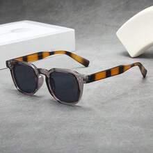 1 Pair Retro Thick Oval Small Frame High-End Glasses - A - View 5