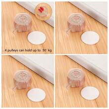 4pcs Dual Bearing Swivel Caster Wheels With Brake, Wear-Resistant, Load-Bearing, Suitable For Home Use, Universal Rollers