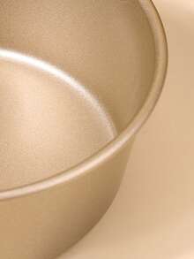 1pc Gold Hamburger Shaped Non-Stick Round Cheese Cake Baking Mold, Baking Tool For Home Oven Bread Making - Multicolor - View 8