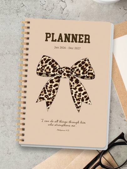 Trees 24-Month Planner 2026-2027, 2-Year Weekly/Monthly Planner With Monthly Overview And Notes, Ideal For Improving Productivity, Scheduling Appointments And Setting Goals, Office Desk Accessory