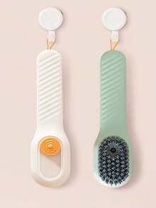 2pcs Shoe Brush Set, Dual-Sided Bathroom Cleaning Brush, Soft Bristles, Non-Shedding, Household & Portable - Multicolor - View 10