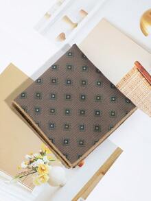 1件时尚复古百搭男士精致腰果/格子/花卉图案口袋巾/手帕，休闲配饰，适合搭配领带、参加派对、旅行