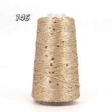 50g Sequin Yarn For DIY Crafts, Knitting, Crocheting, Making Clothes, Bags, And Hats - Multicolor - View 3