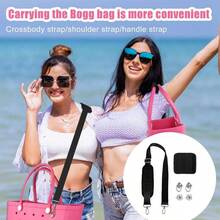 Adjustable Bag Strap Wrap, Detachable Padded Shoulder Strap Bogg Bags In XL Medium Sizes - màu đen - Xem 7