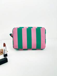YAGESI 大容量条纹化妆包，适合日常旅行 - 彩色 - 查看 8