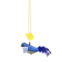 Interactive Cat Toy - Realistic Chirping Sound, Artificial Feathers, Soft Feather Wand, Handmade Design, Solo Play & Hunting Fun, Suitable For All Cats - Multicolor - View 12