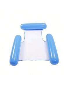 1pc Inflatable Pool Float, 4-In-1 Pool Hammock, Mesh Bottom, Triple Tube Design, Durable PVC Material, Portable Floating Chair Bed, Suitable For Adults, For Pool, Hot Tub, Lake, Beach, Enjoy Pool Leisure Time | Vibrant Color Pool Float | Comfortable Mesh Bottom Adult Pool Float