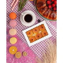 Caja de galletas con ventana, Paquetes de doble uso, Caja de pastelería para empaque de galletas - Negro - Ver 7