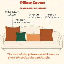 1pc Beige Floral Jacquard Chenille Pillowcase (Pillow Insert Not Included), Colorful Petal Pattern Home Decor Cushion Cover For Bedroom, Balcony, Living Room, Dining Room, Showroom - Beige Twining Flowers - View 9