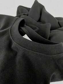 Comfortable And Versatile Style.Women's Summer Medusa And Perseus Head Pattern Print Round Neck Short Sleeve Simple Casual Daily Black Plus Size T-Shirt Top - 黑色 - 查看 3