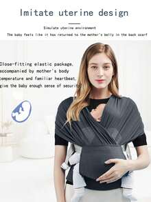 LELE LON Adjustable Soft Breathable Baby Carrier, Newborn Wrap-Style Carrier, Hip Seat Mesh Fabric Baby Carrier