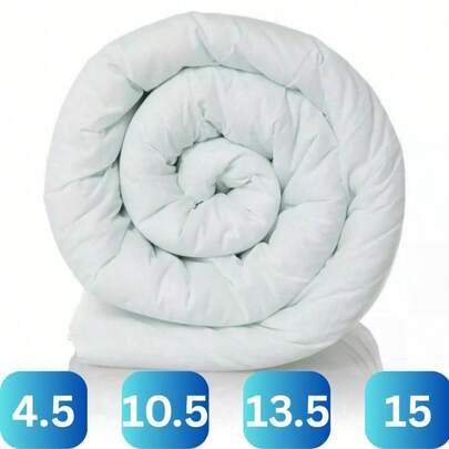 Divine Textiles Lightweight Air Cloud Quilt 4.5 10.5 13.5 15 TOG Duvet – Breathable All-Season Duvet With Soft Hollowfibre Filling | Single, Double, King, Super King | White