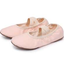 Women's Soft Bottom Ballet Shoes, Dance Shoes, Yoga Shoes, Practice Shoes, Flat Slippers, Soft Sole, Comfortable & Durable, Non-Slip, Elastic Opening, With Insole, No-Tie Design, Pink - Pink - View 4