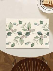 1pc Leaf Pattern Table Runner/Placemat, Suitable For Holidays, Parties, Birthdays, Dinners, Kitchen & Dining Room Table Decor, All Season Home & Living Decoration - Multicolor - View 3