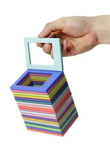 5/10/20 pezzi Cornici fotografiche magnetiche per pellicole Fujifilm Mini, cornici per foto a doppia faccia per frigorifero, cornici per opere d'arte - Multicolore - Visualizzare 9