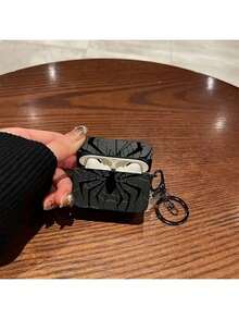 黑色蜘蛛/蝴蝶造型保护套，兼容苹果无线耳机，防刮防摔。 - 124黑蜘蛛 - 查看 15