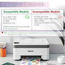 Koala Papel calcomanía de vinilo imprimible para impresoras de inyección de tinta 20 hojas de papel calcomanía resistente al agua color blanco brillante 21.59 x 27.94 cm resistente al desgarro - blanco - Ver 3