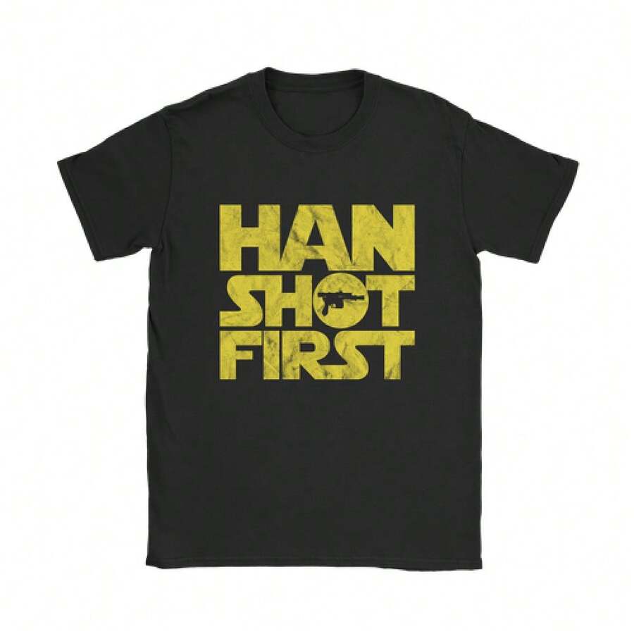 Camiseta Han Disparó Primero - Negro - Ver 1