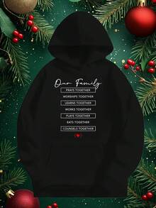 Men-S And Women-S Soft Fabric Pullover With Prayer Worship Graphic Design - Casual Religious Sweatshirt, Hine Washable Comfortable Sweater With Pockets For Prayer Meetings, Church _564 - Đen 12 - Xem 1