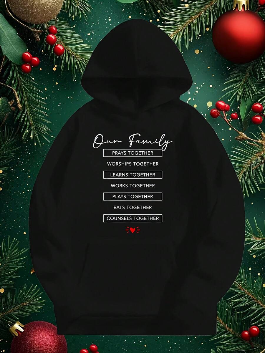 Men-S And Women-S Soft Fabric Pullover With Prayer Worship Graphic Design - Casual Religious Sweatshirt, Hine Washable Comfortable Sweater With Pockets For Prayer Meetings, Church _564 - Đen 12 - Xem 1