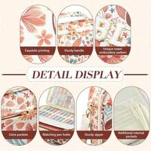 Bible Cover Case For Women Grils, Preppy Bible Bag With Adjustable Shoulder Strap, Waterproof Bible Carrying Tote Bags Holder For Bible Study Supplies Accessories & Christian Gifts - 黑色02 - 查看 3