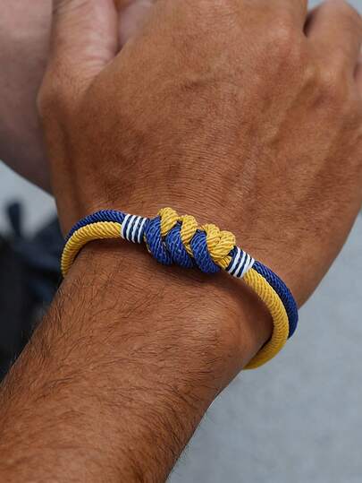 diffone Fashion Handmade Braided 4mm Rope Bracelet Charms Knot Bracelet For Men Armband Jewelry